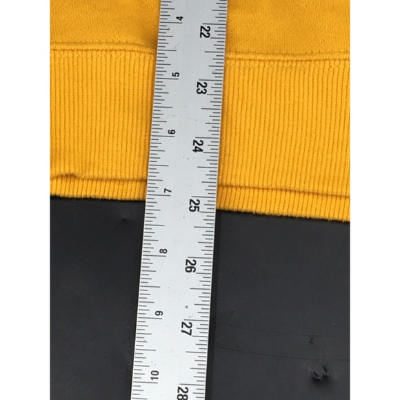 Mickey Mouse Disneyland Sweatshirt Men's Large Yellow Crewneck Pullover - Picture 4 of 10